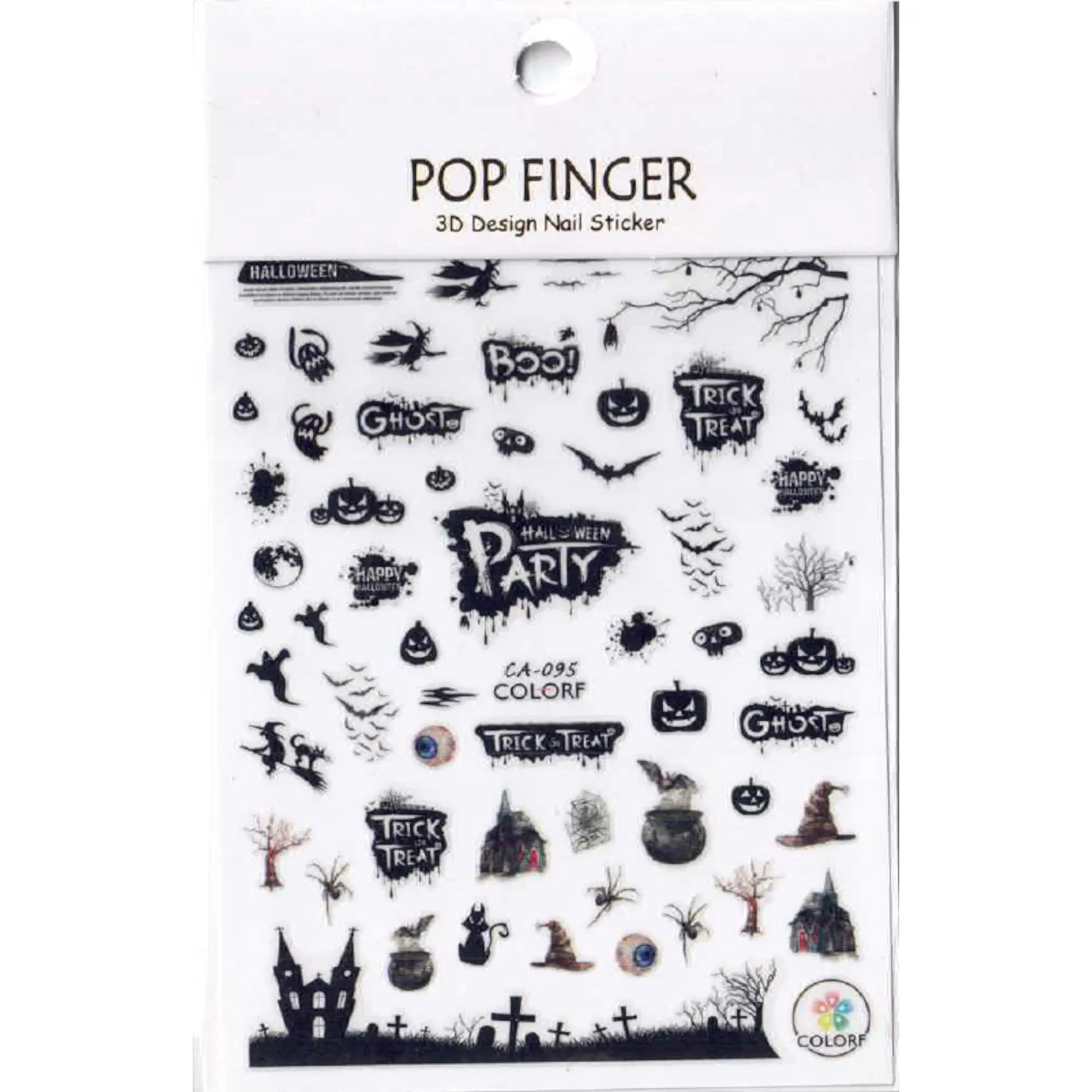 Stickers Halloween – Planches Effrayantes pour Nail Art 4 OCIBEL