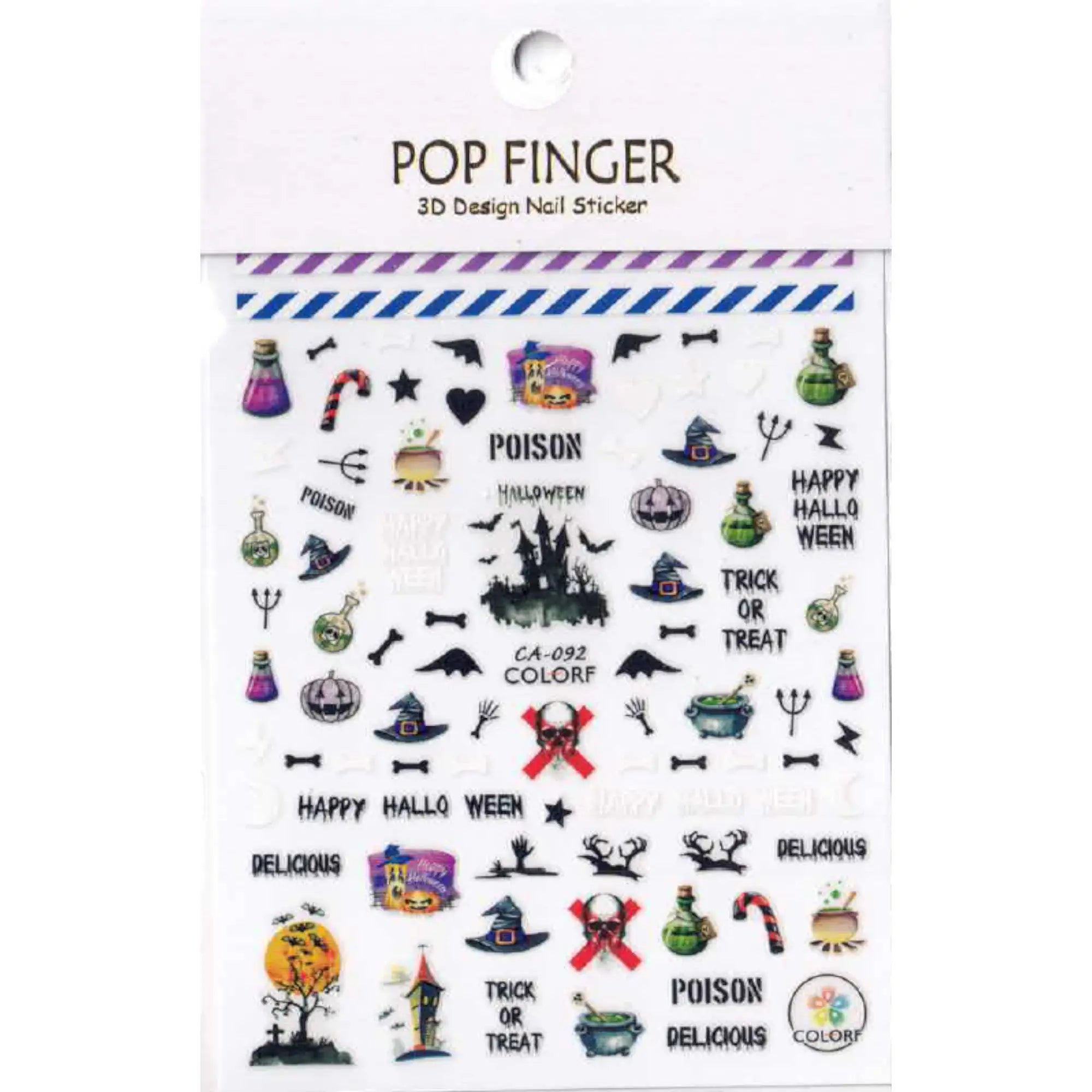 Stickers Halloween – Planches Effrayantes pour Nail Art 5 OCIBEL