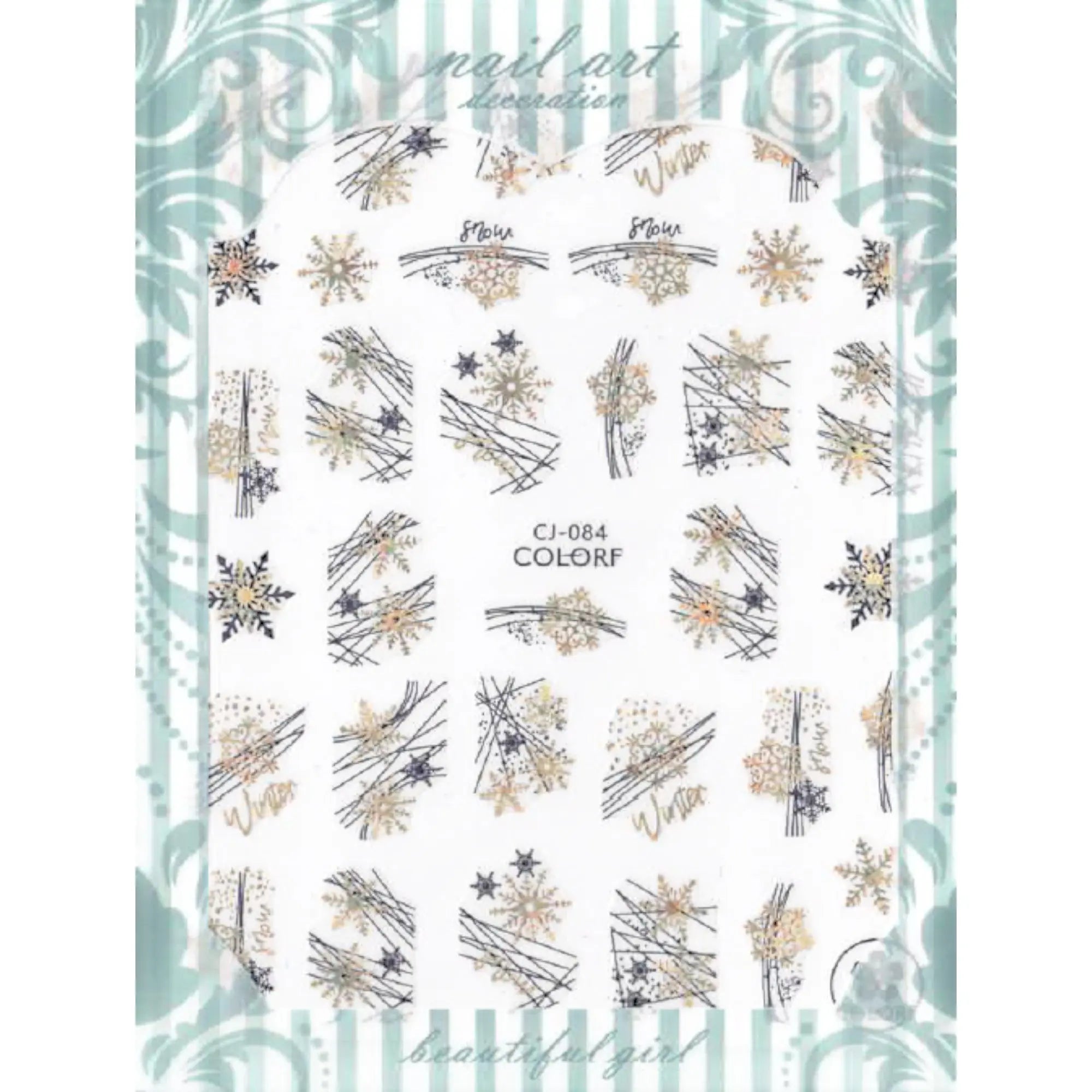 Stickers Noël – Planches Festives pour Nail Art 5 OCIBEL