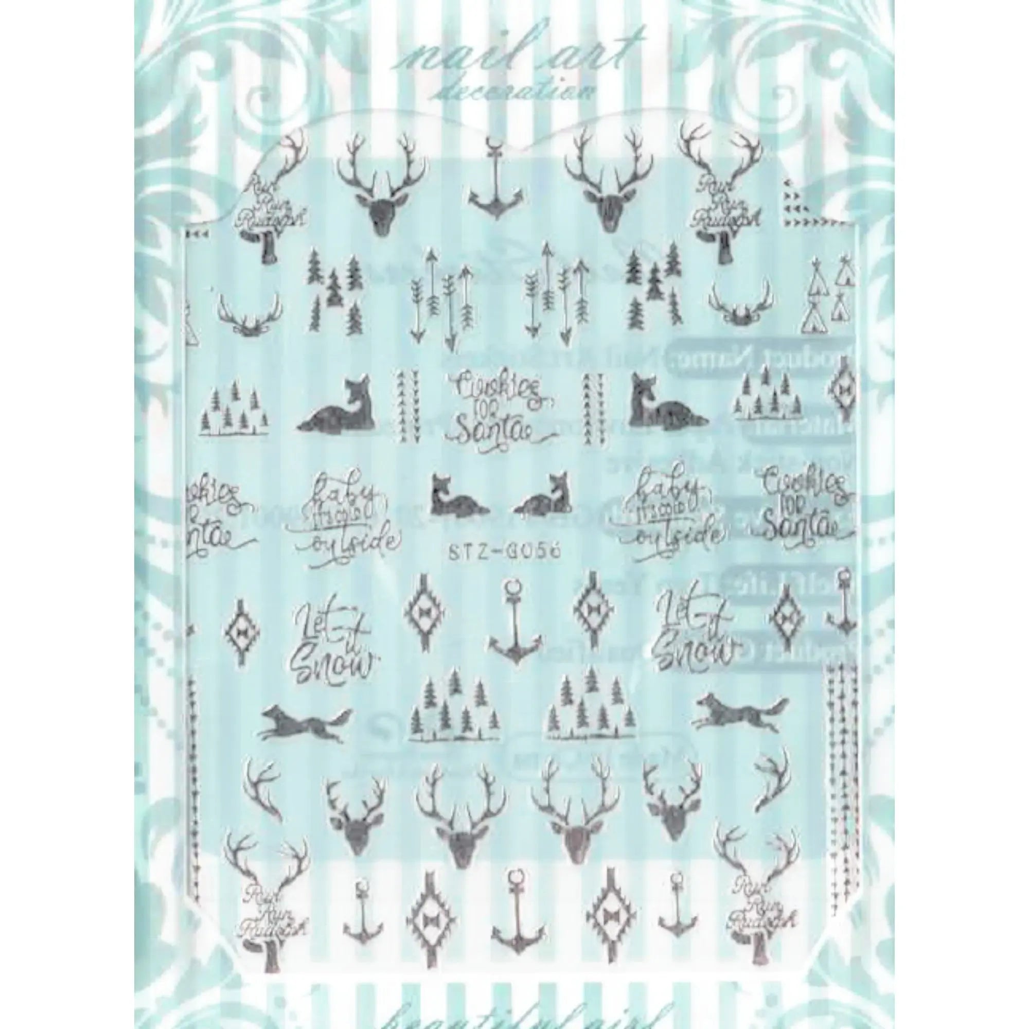 Stickers Noël – Planches Festives pour Nail Art 6 OCIBEL