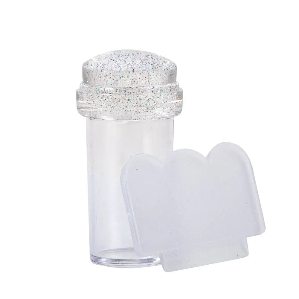 Tampon Silicone Transparent pour Stamping avec Raclette – Nail Art Précision OCIBEL
