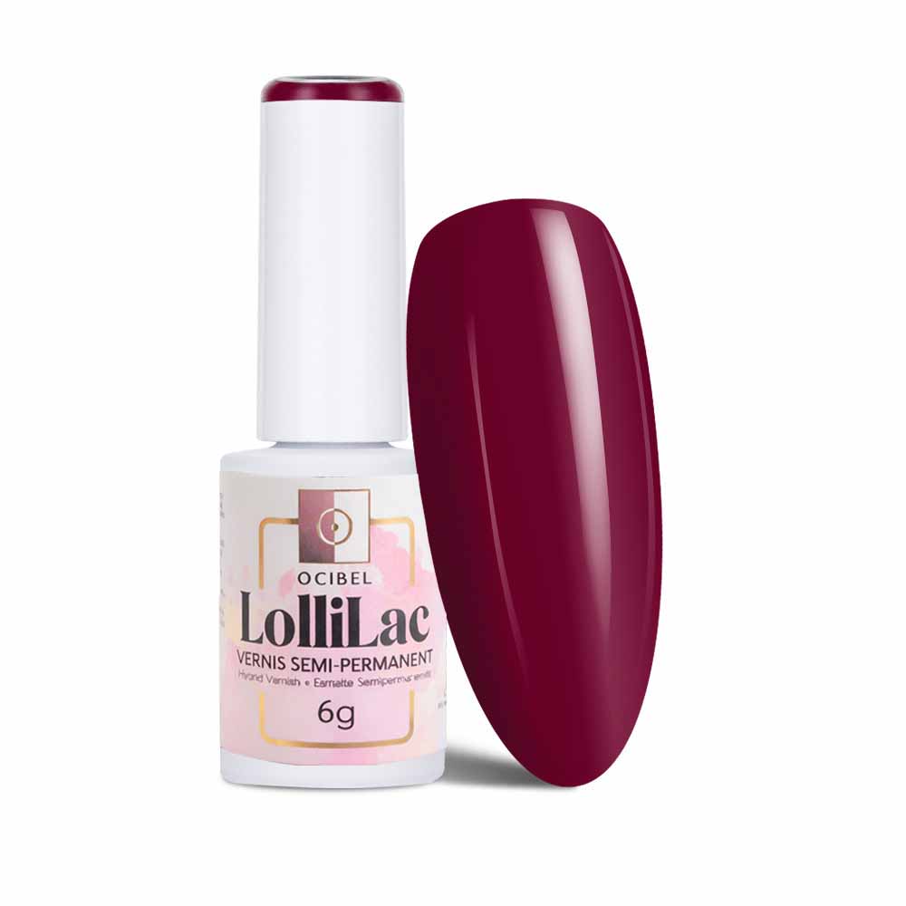 Vernis Semi Permanent UV / LED - Bordeaux Velvet 6g OCIBEL