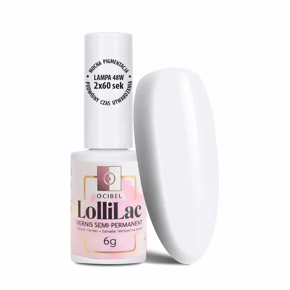 Vernis Semi Permanent UV / LED - Extra White 6g OCIBEL