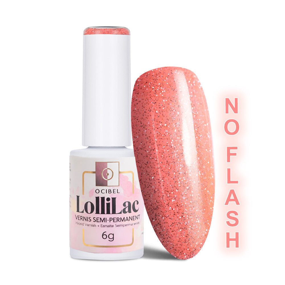 Vernis Semi Permanent UV / LED - Neon Coral Flash 6g OCIBEL