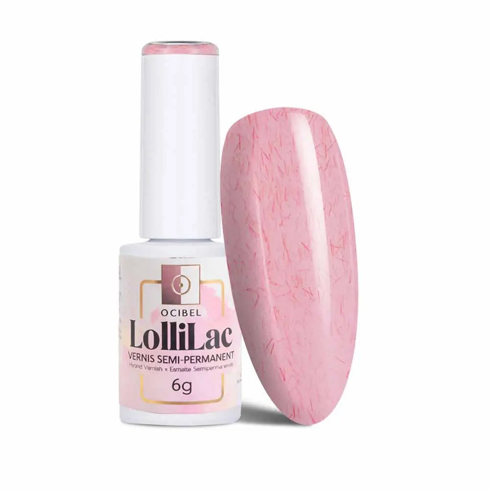 Vernis Semi Permanent UV / LED - Pink Fiber Milk 6g OCIBEL