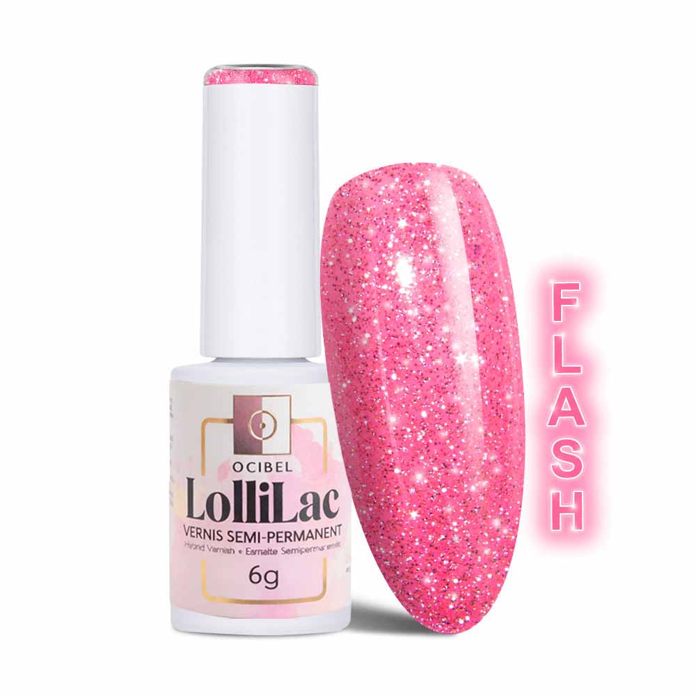 Vernis Semi Permanent UV / LED - Pink Flash 6g OCIBEL