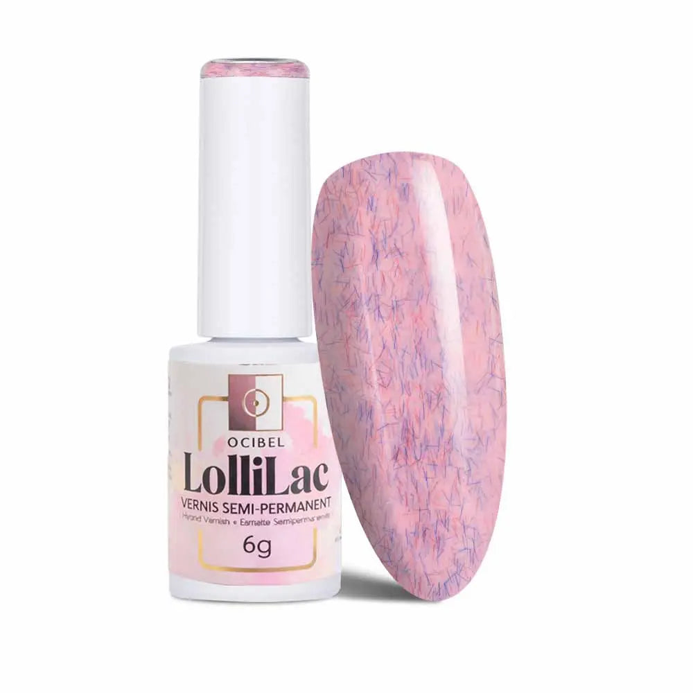 Vernis Semi Permanent UV / LED - Pink Ros Fluff 6g OCIBEL