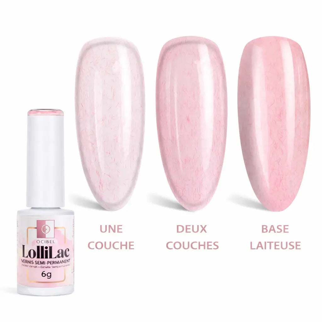 Vernis Semi Permanent UV / LED - Pinks Blush Blanket 6g OCIBEL