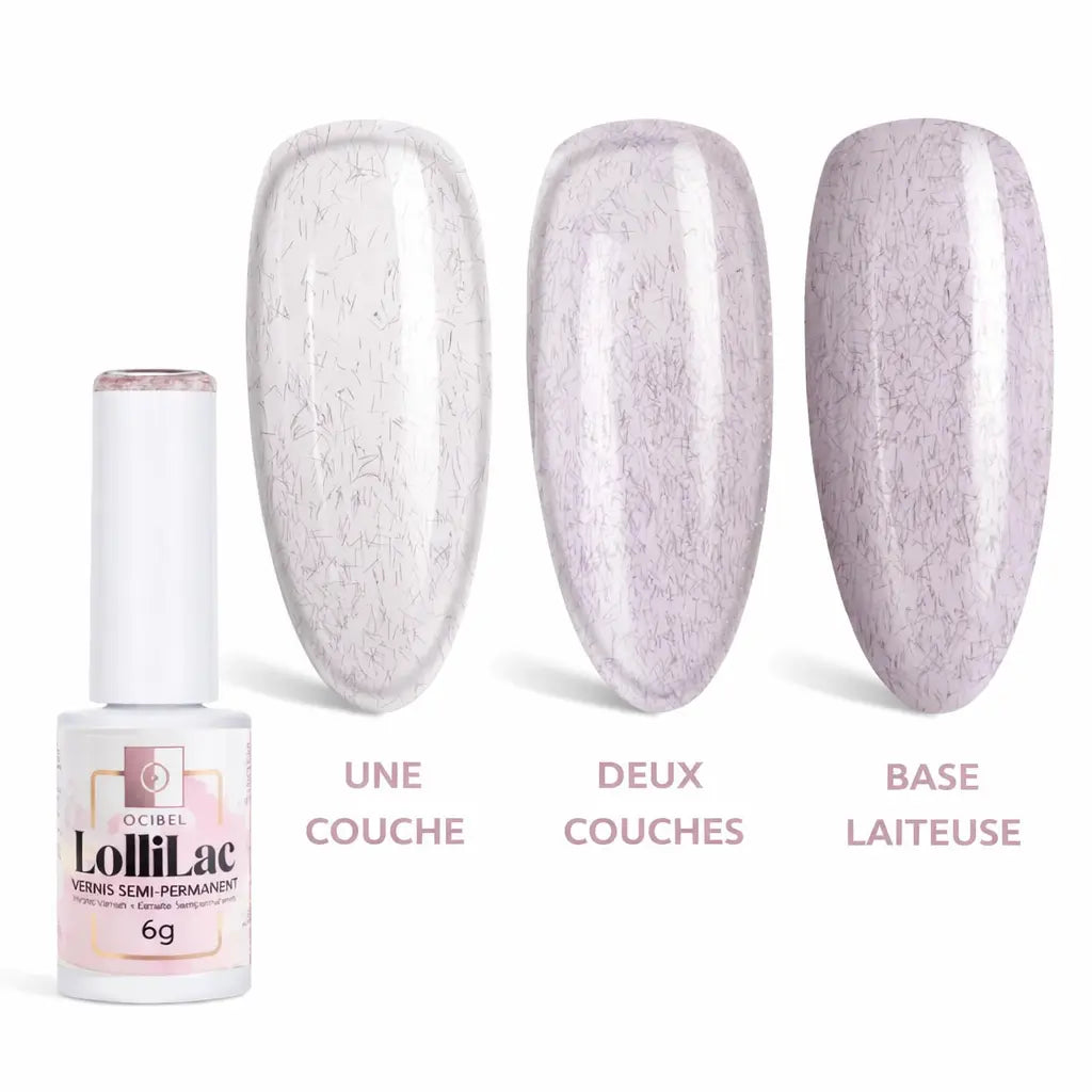 Vernis Semi Permanent UV / LED - Pinks Mauve Wool 6g OCIBEL