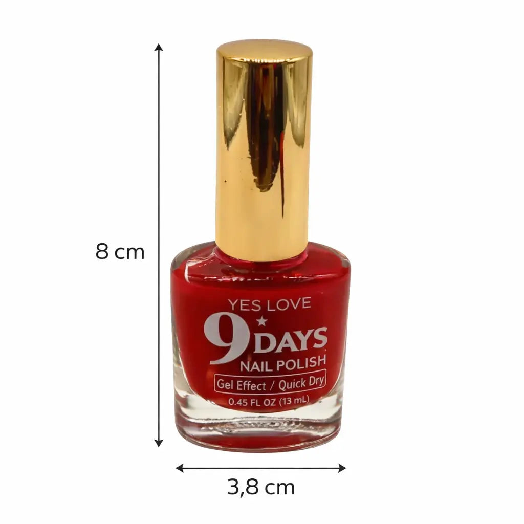 Vernis à Ongles Rouge Intense 13ml – Couleur Ultra Pigmentée, Brillance Longue Tenue & Séchage Rapide OCIBEL